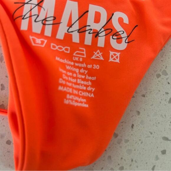 Mars the Label Teeny Bikini In Orange size 4 - Picture 9 of 11